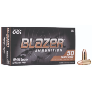 CCI BLAZER BRASS 9MM 124GR FMJ